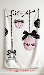Chanel Style Ballet Flannel Throw Blanket IMG_7372